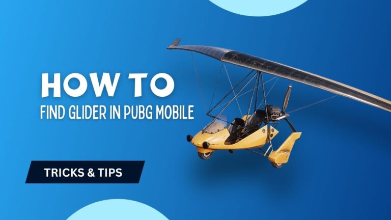 How to Find Glider in PUBG Mobile